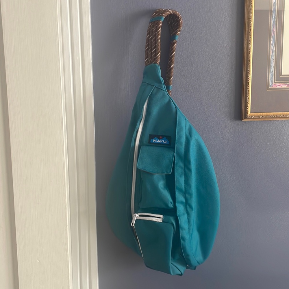 From Free People Kadu Rope Bag -Turquoise